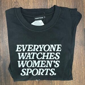 Together Black Short Sleeve Statement Tee